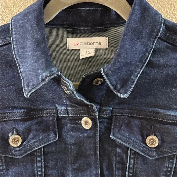 NEW. Dark Denim Jacket - Picture 3 of 4